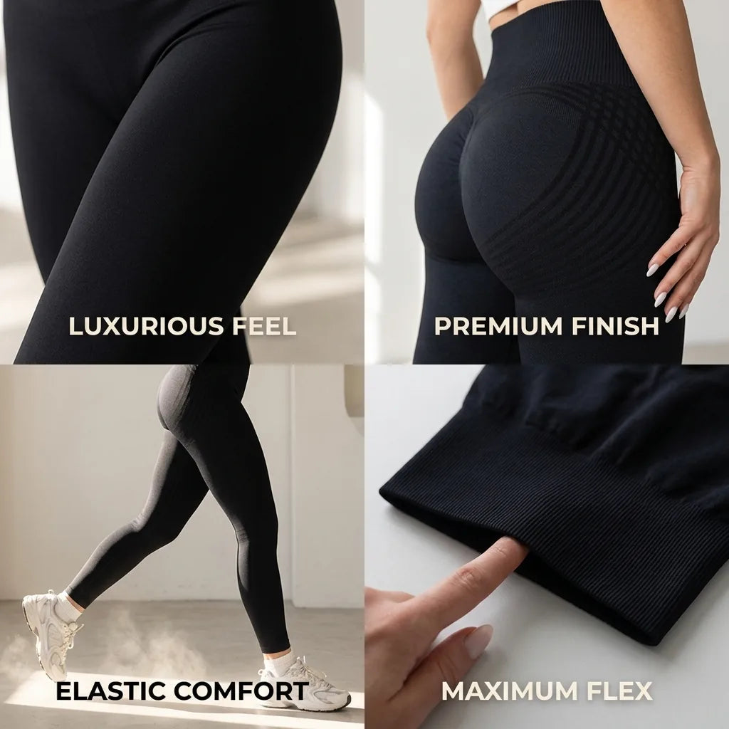 Curvay 3D Sculpt-leggings - cellulittglattende kompresjon