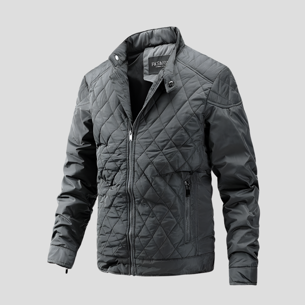 Herre Quilted Jakke – Elegant og Allsidig