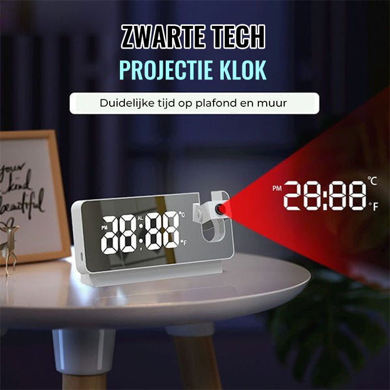 Moderne alarmklokke-projektor | Multifunksjonsvekkerklokke med projeksjon