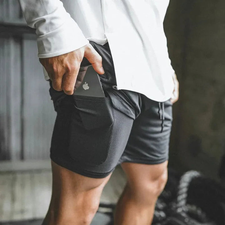 2-i-1 Menns Sport Shorts – Utviklet for Ytelse og Komfort