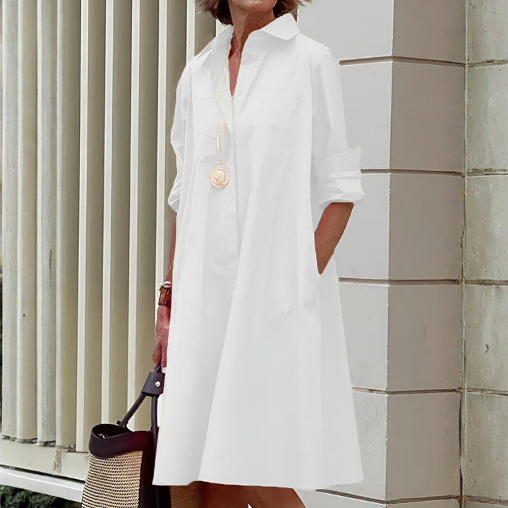 Kvinners stilfulle polo-kjole