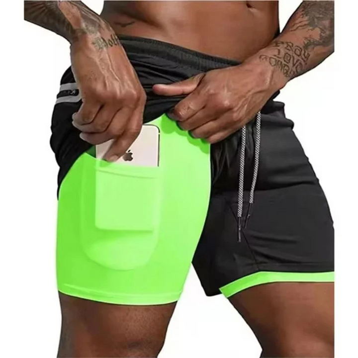 2-i-1 Menns Sport Shorts – Utviklet for Ytelse og Komfort