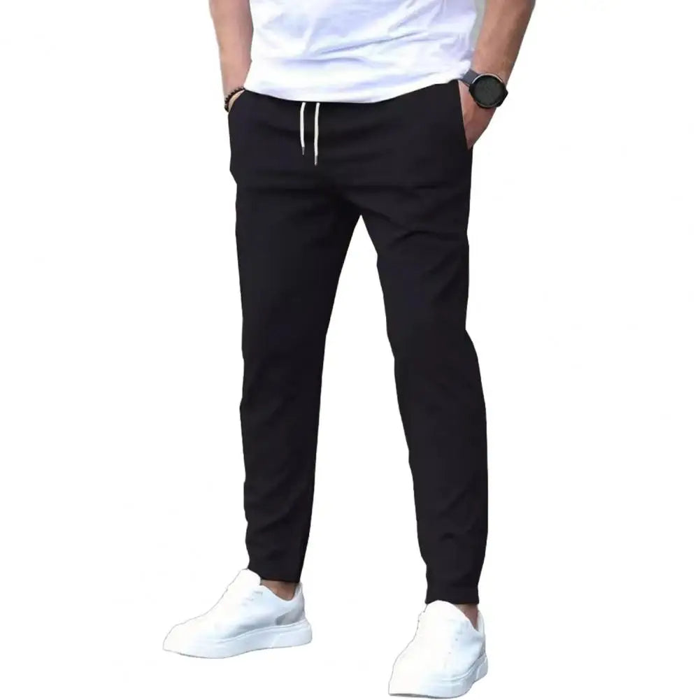Herre Sporty Joggers med Lommer & Elastisk Liv