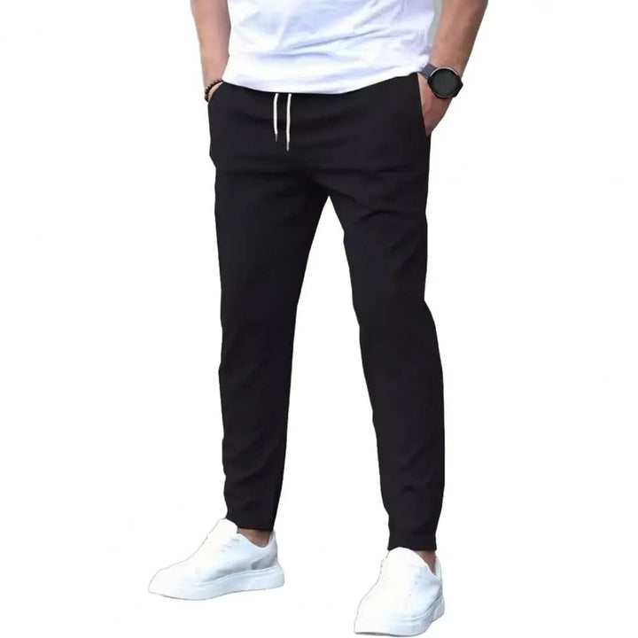 Herre Sporty Joggers med Lommer & Elastisk Liv
