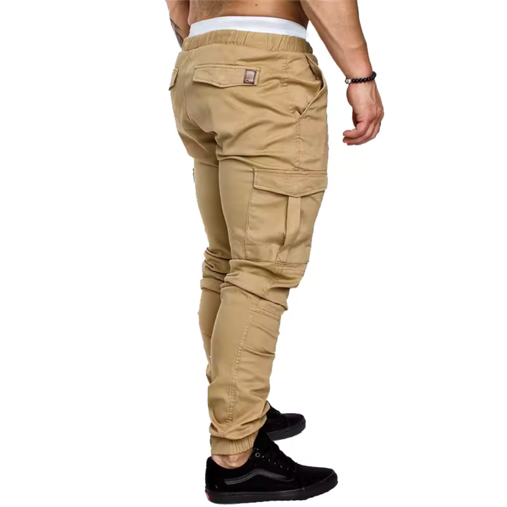 Robuste Multi-Lommer Cargo Joggers for Menn