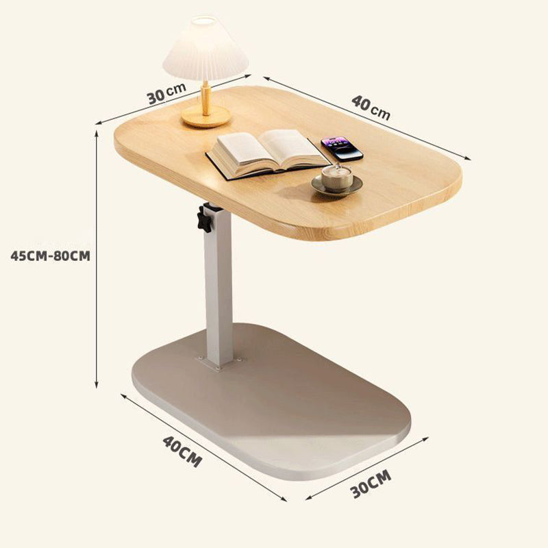 Høydejusterbart rullende pc-bord med 360° dreibar bordplate, 45–80 cm, 30 kg bæreevne