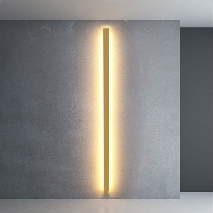 Arisha Minimalistisk Lineær Vegglampe LED Gull/Svart/Hvit Soverom