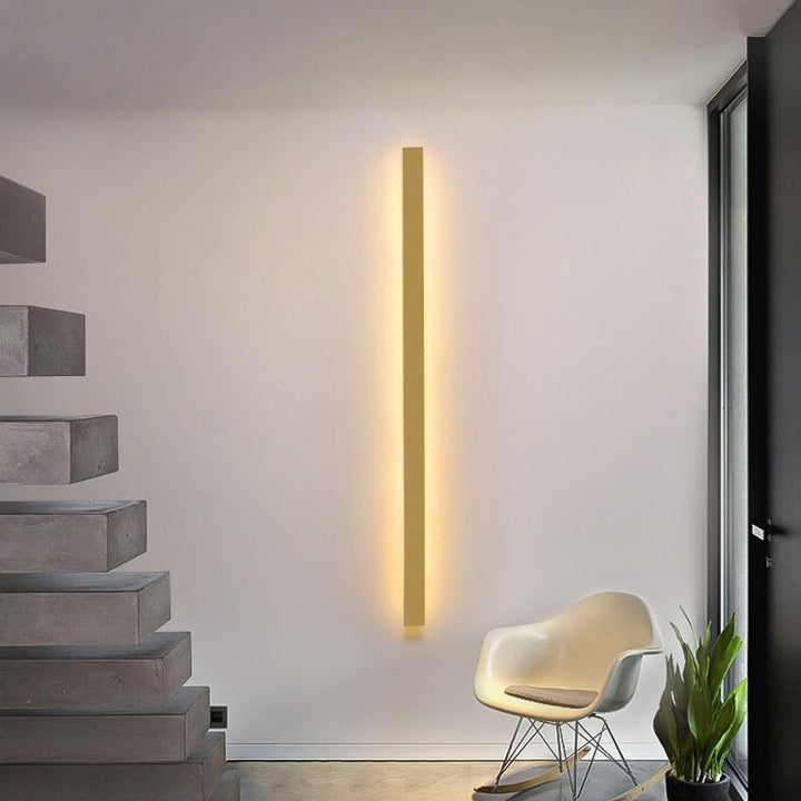 Arisha Minimalistisk Lineær Vegglampe LED Gull/Svart/Hvit Soverom