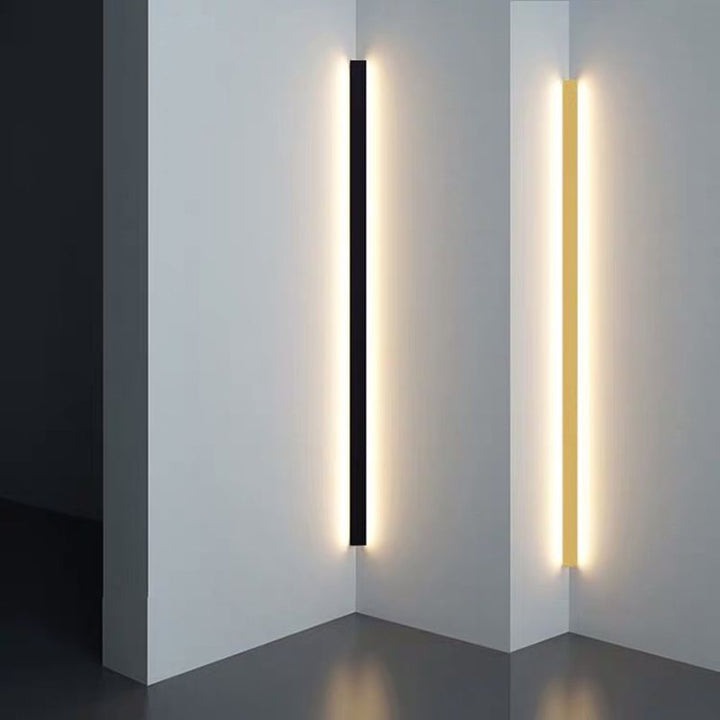 Arisha Minimalistisk Lineær Vegglampe LED Gull/Svart/Hvit Soverom
