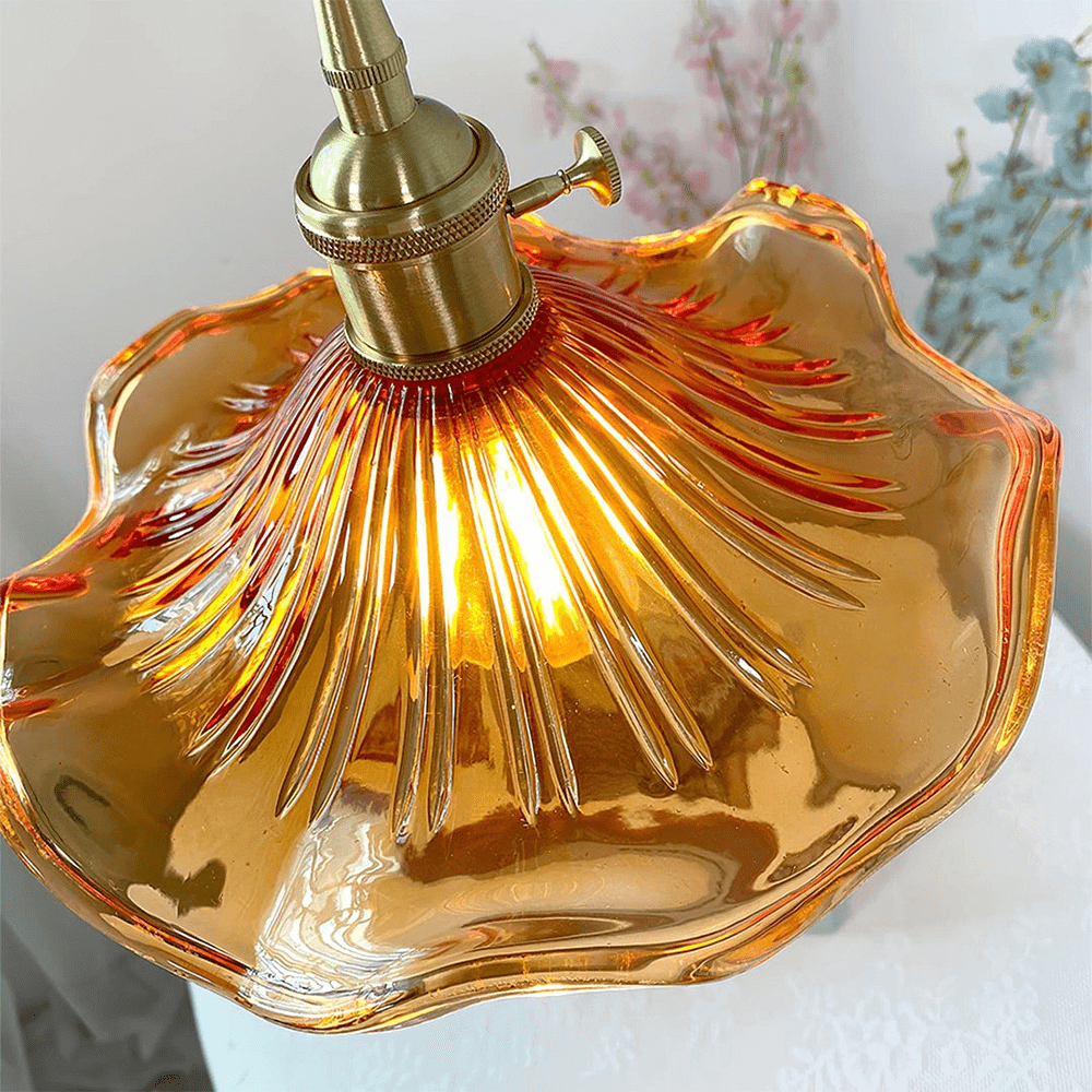 Hibiscus-hengelampe - koselig LED-belysning