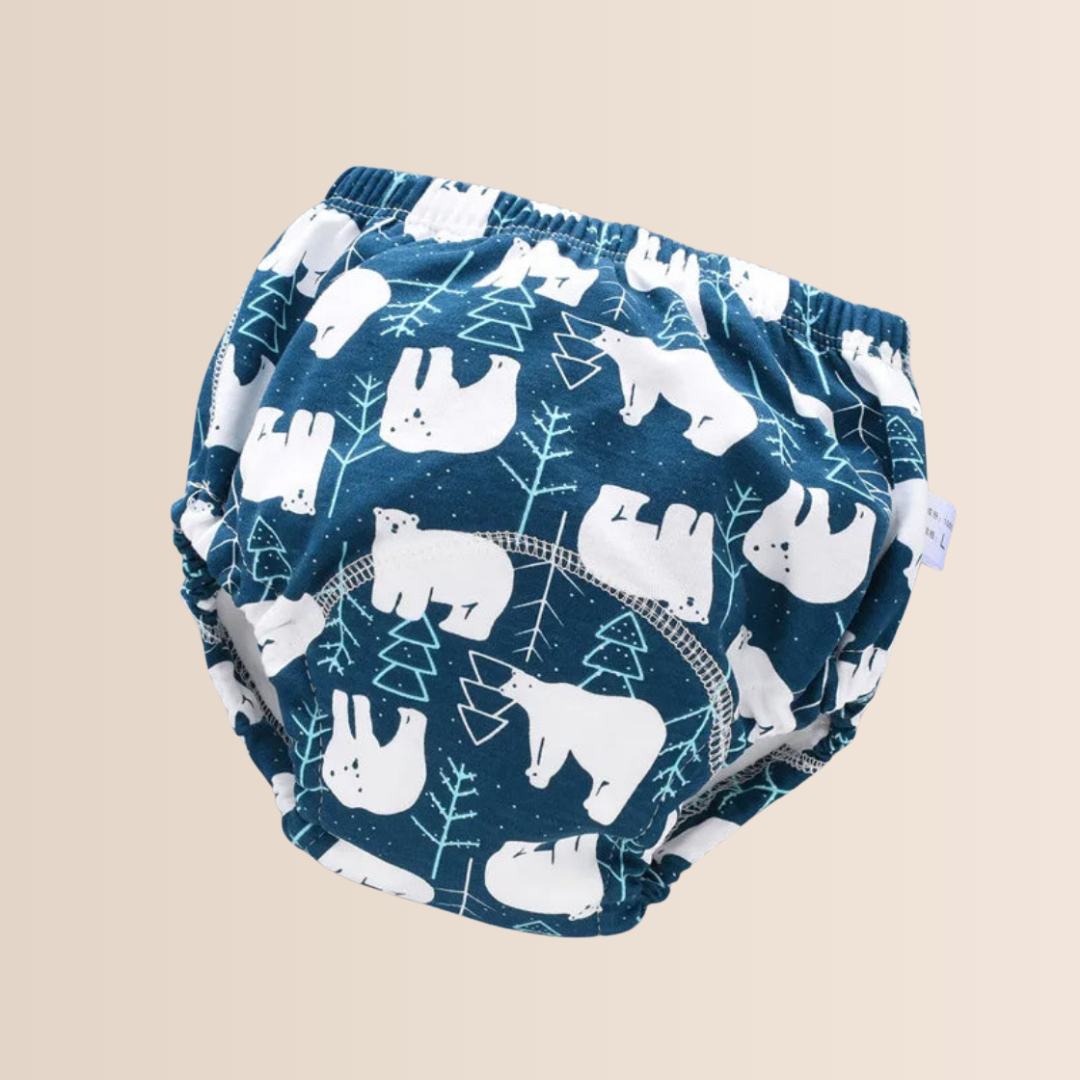 Gjenbrukbare 6-lags bomull baby treningsbukser