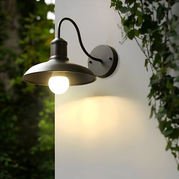 Vintage Industriell Utendørs Vegglampe i Jern LED 1 Lyskilde