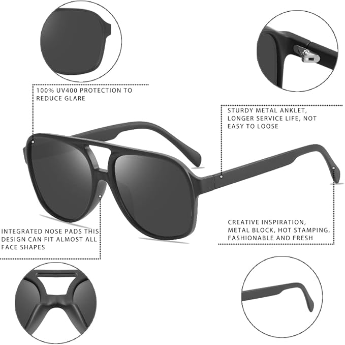 Retro aviator-solbriller - Indy, sommerutgave 2025