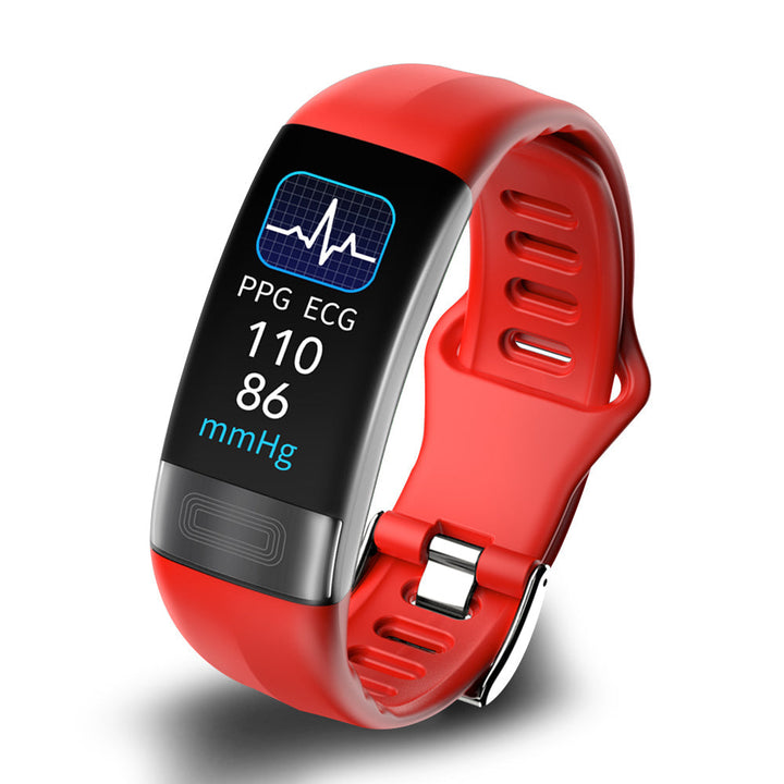 Smart Armbånd med Blodtrykksmåler, EKG, Pulsmåling, Oksygenmetning og Søvnsporing - FDA-godkjent