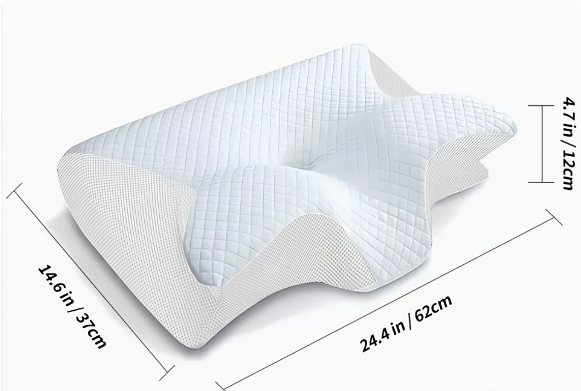 Pute mot søvnapné og redusert snorking – ergonomisk memory foam-pute mot snorking for bedre pust og støtte til dyp søvn