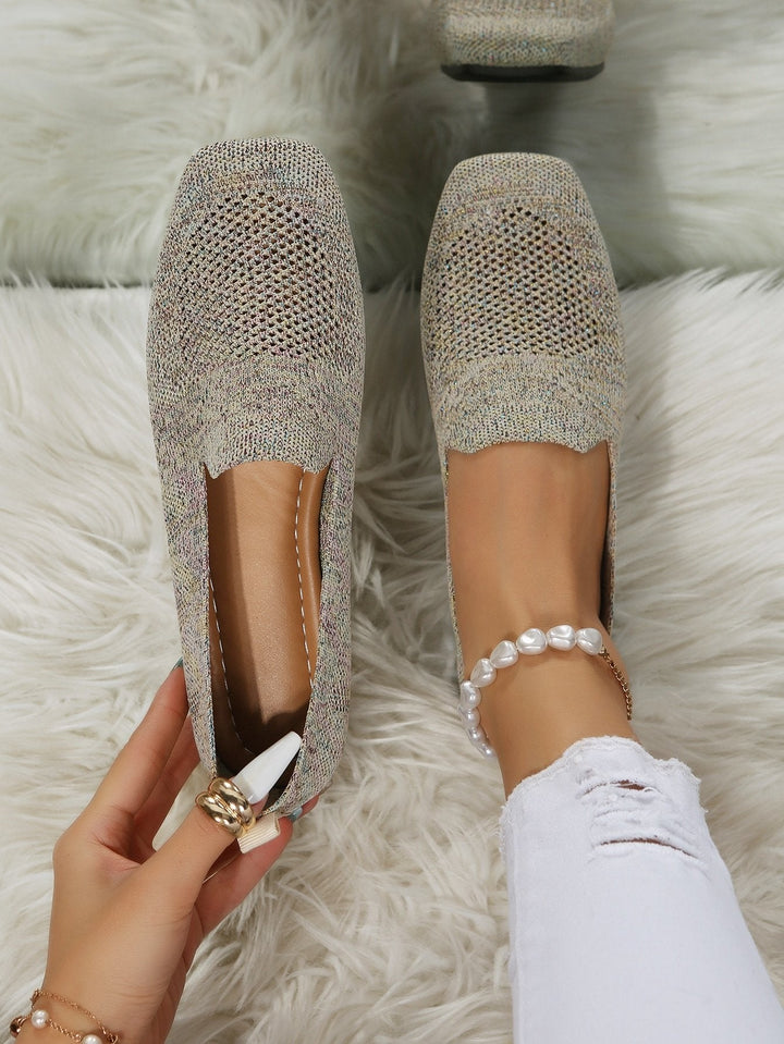 Ortopediske slip-on-sneakers for dame med myk fotseng og pustende mesh