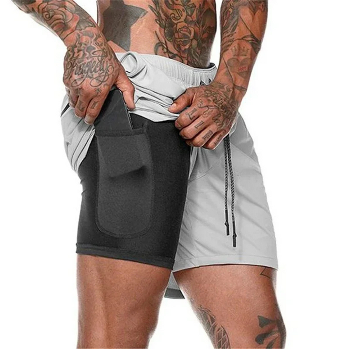 2-i-1 Menns Sport Shorts – Utviklet for Ytelse og Komfort