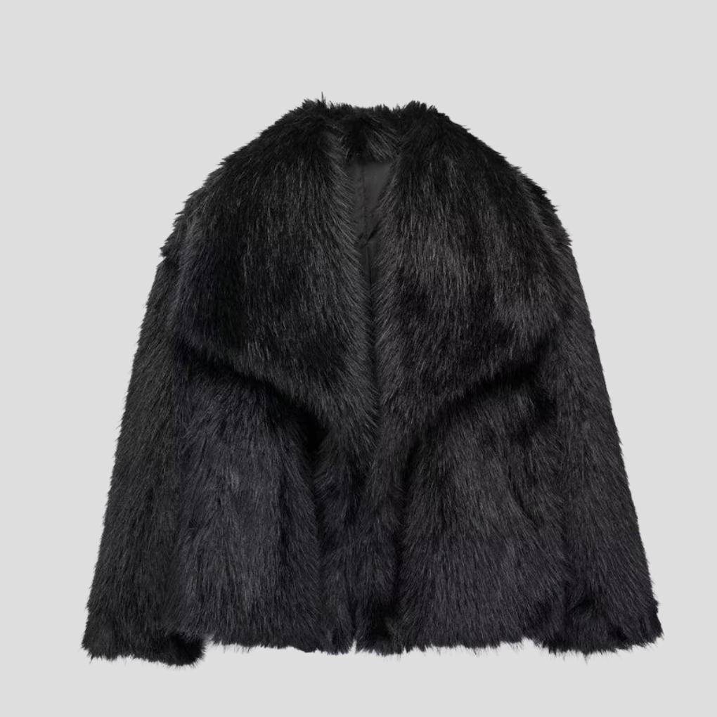 Kvinners Faux Fur Jakke