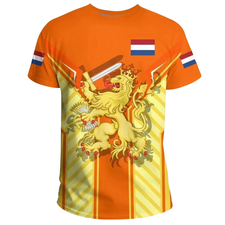DutchPride 3D Nederland Menns T-Skjorte – 2024 Begrenset Utgave