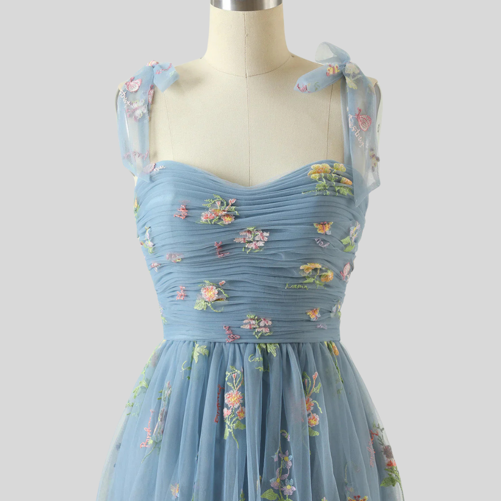 Elegant Brodert Tulle Ballkjole – Uttalelse Kveldsantrekk