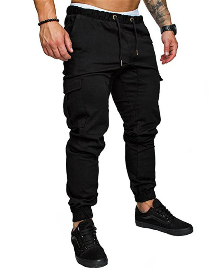Robuste Multi-Lommer Cargo Joggers for Menn