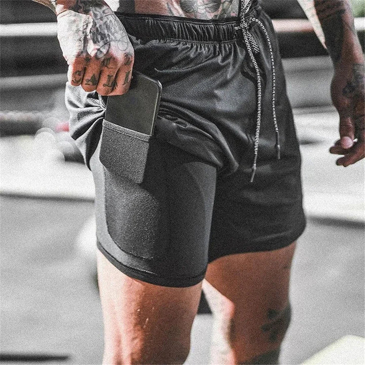 2-i-1 Menns Sport Shorts – Utviklet for Ytelse og Komfort
