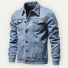 Herre Denim Trucker Jakke Klassisk Stil for Hverdagsbruk