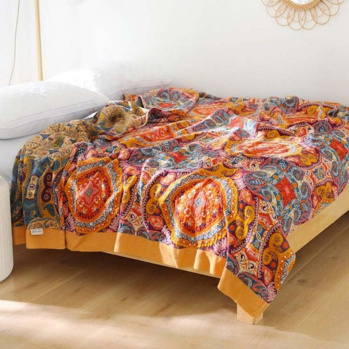 Soloppgang Boho Reversibel Pledd
