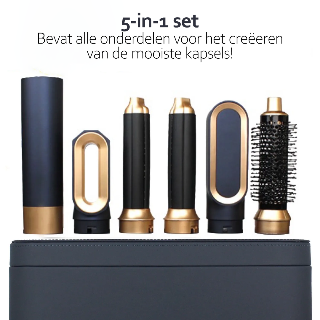 Multifunksjonell 5-i-1 hårstyler med ionteknologi - AuraStyle