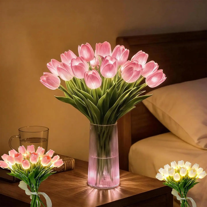 Koselig LED-blomsterlampe for varmt, stemningsfullt lys