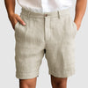 Herre Casual Bomull Lin Shorts