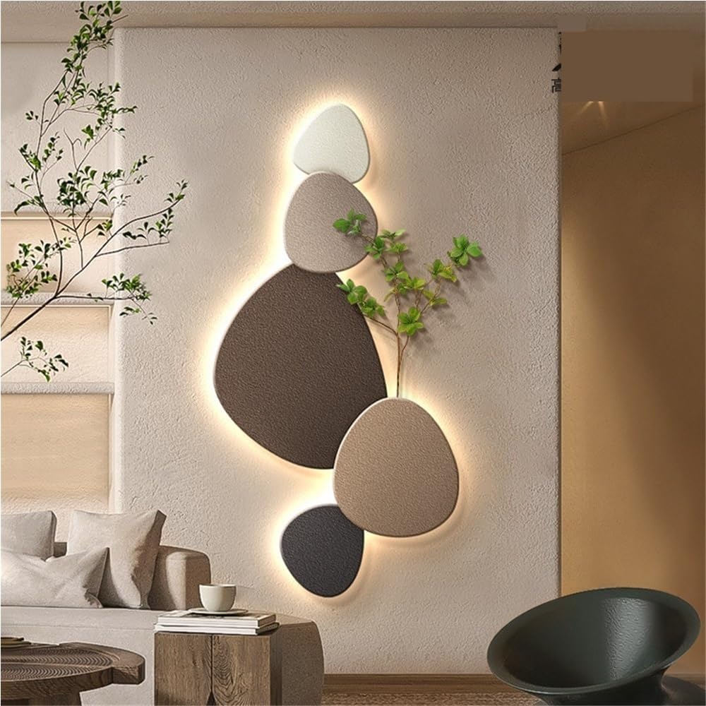 Moderne vegglampe med organisk design og LED-belysning for innendørs bruk