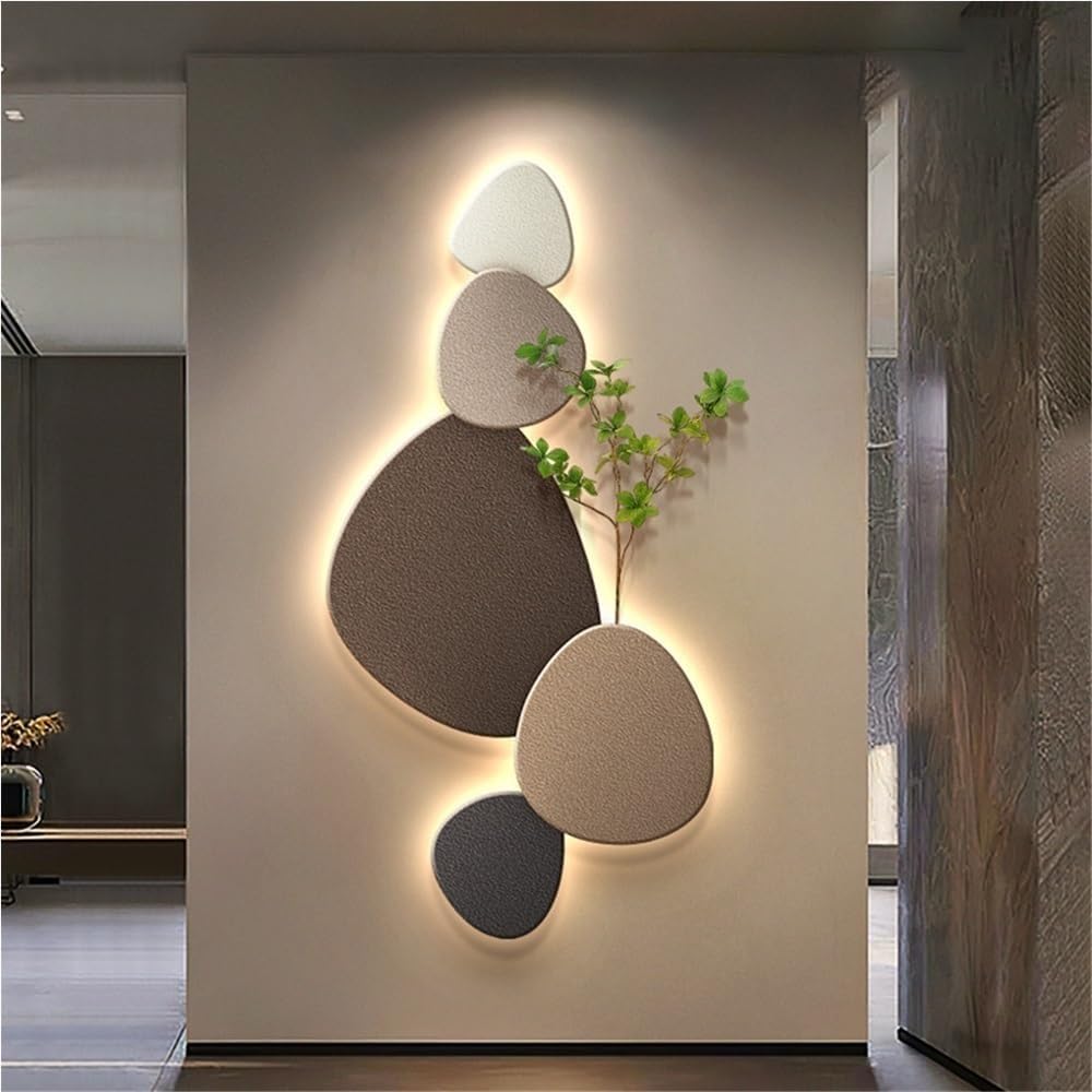 Moderne vegglampe med organisk design og LED-belysning for innendørs bruk