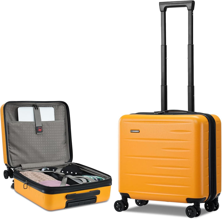 Utvidbar hardcase-koffert med frontlomme og TSA-lås