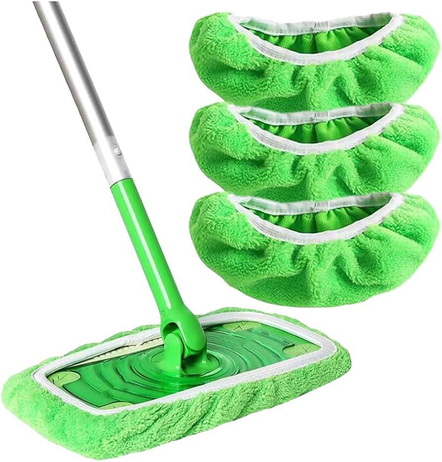 Gjenbrukbare mopptrekk i mikrofiber for våt og tørr gulvrengjøring