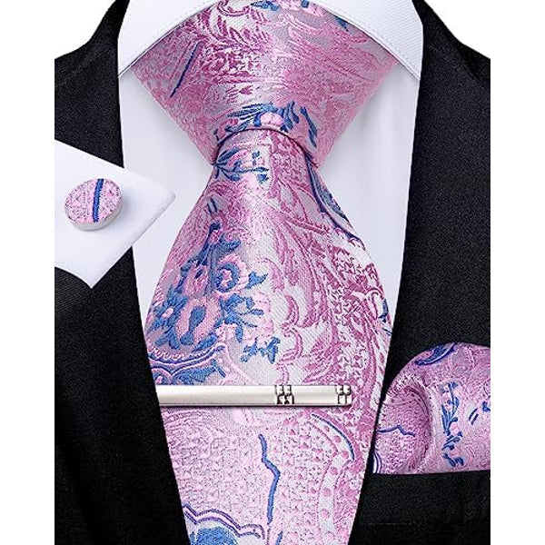 Paisley-slipssett til herre – eksklusive tilbehør til bryllup og arrangementer