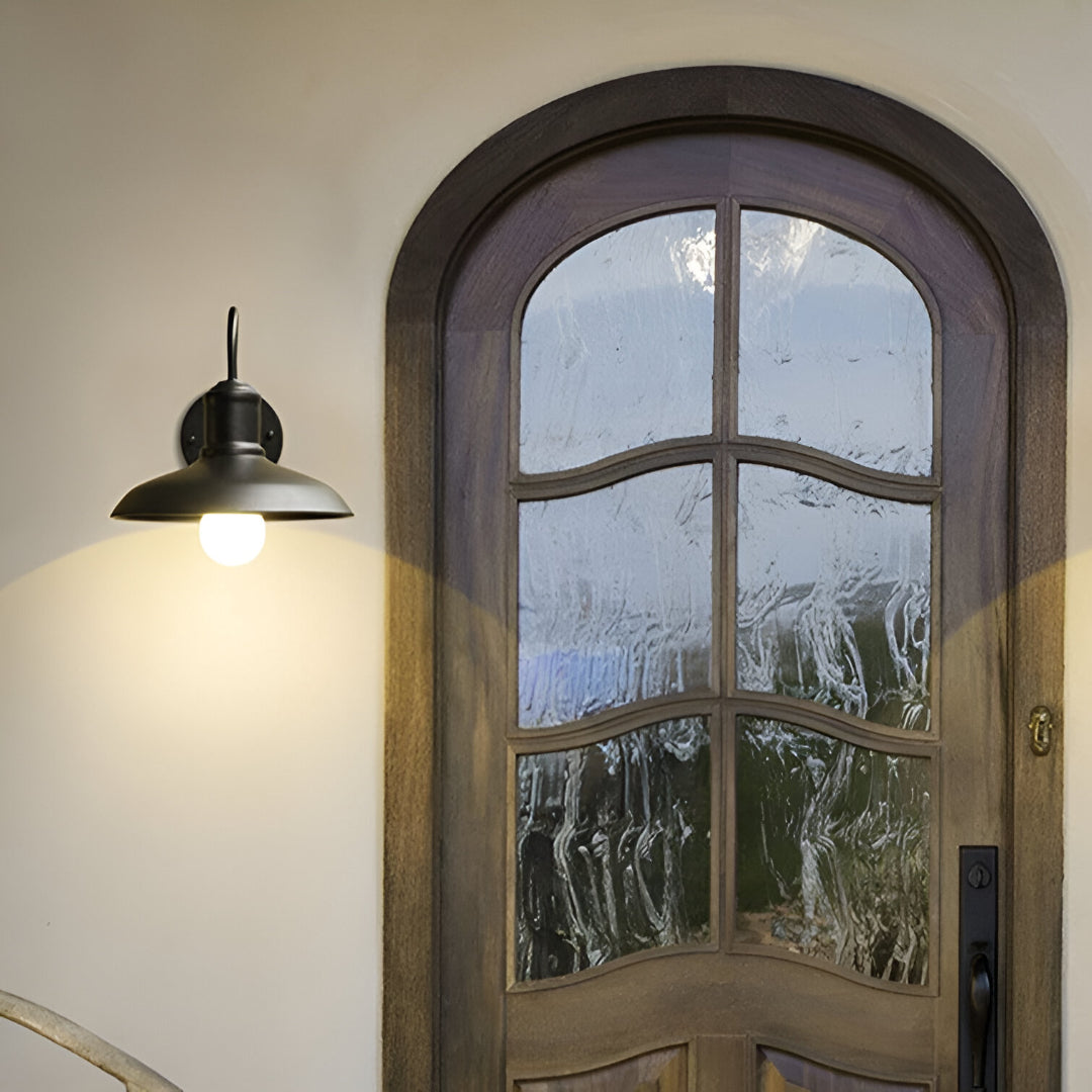 Vintage Industriell Utendørs Vegglampe i Jern LED 1 Lyskilde