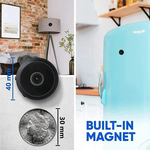 Trådløst magnetisk minikamera med lyd og video direkte