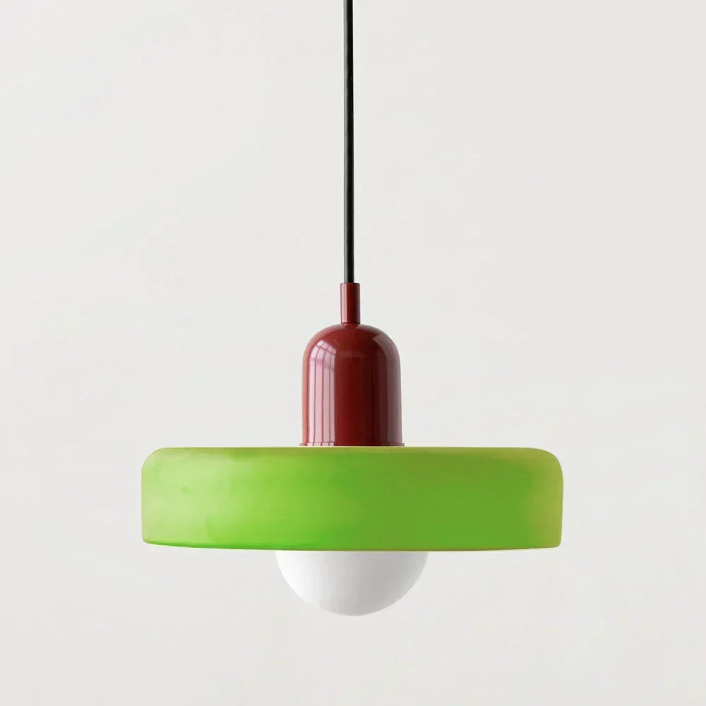 Bauhaus-tyylinen lyijylasi-riippuvalaisin