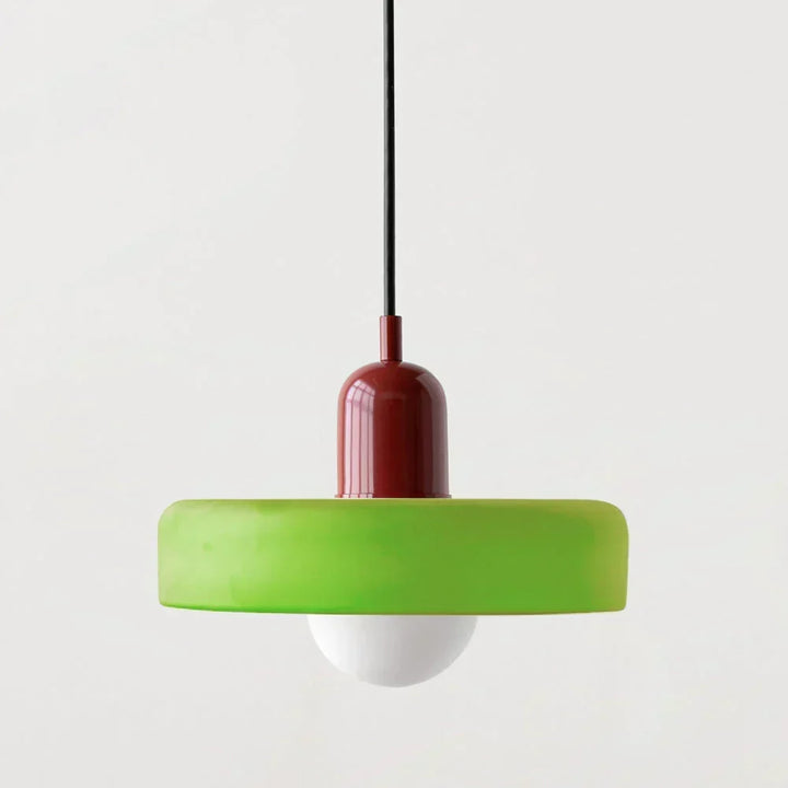 Bauhaus-tyylinen lyijylasi-riippuvalaisin
