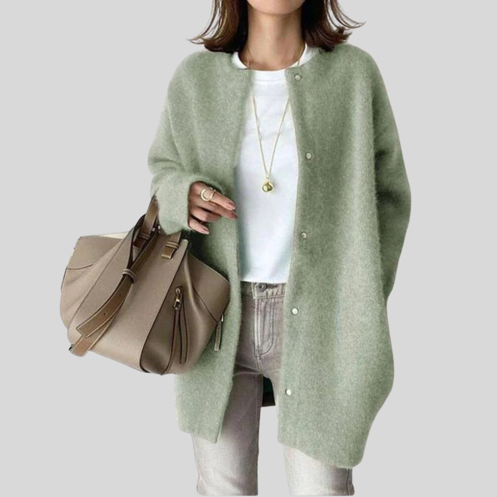 Elegant Cardigan – Raffinert Strikket Lag