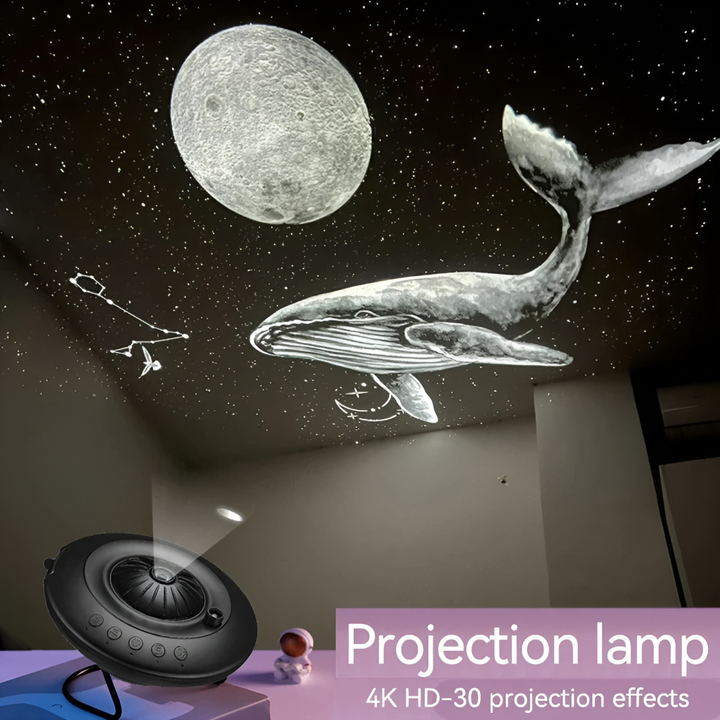 Galakseprojektor med planetariumseffekter