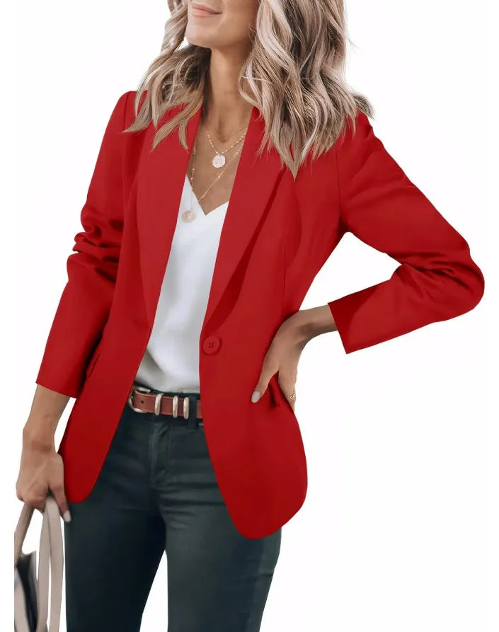 Elegant Kvinners Blazer med Vintage Utseende