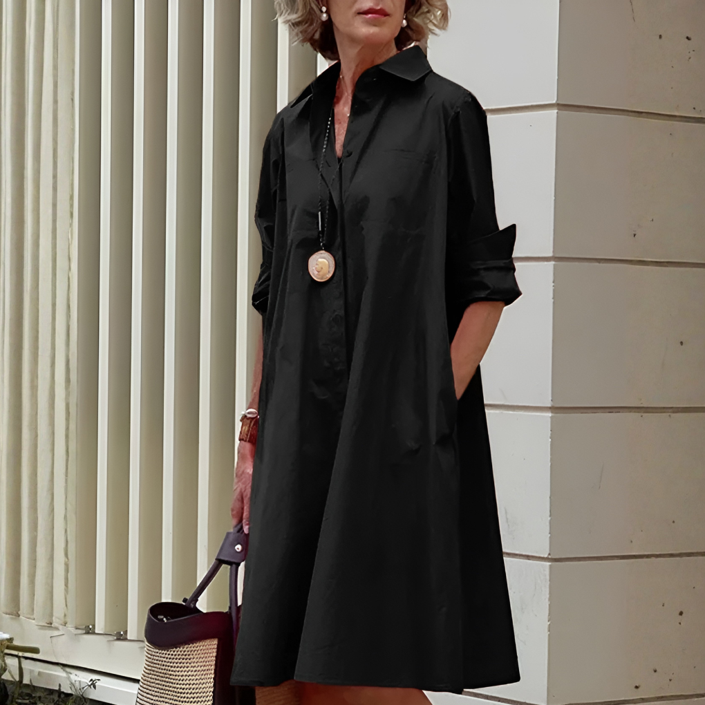 Kvinners stilfulle polo-kjole