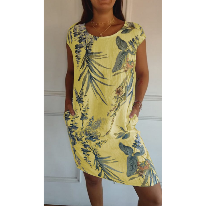 Komfortabel Rund-Hals Kjole