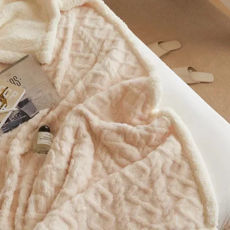 WarmWool Tykt Vinterteppe i Lammeull