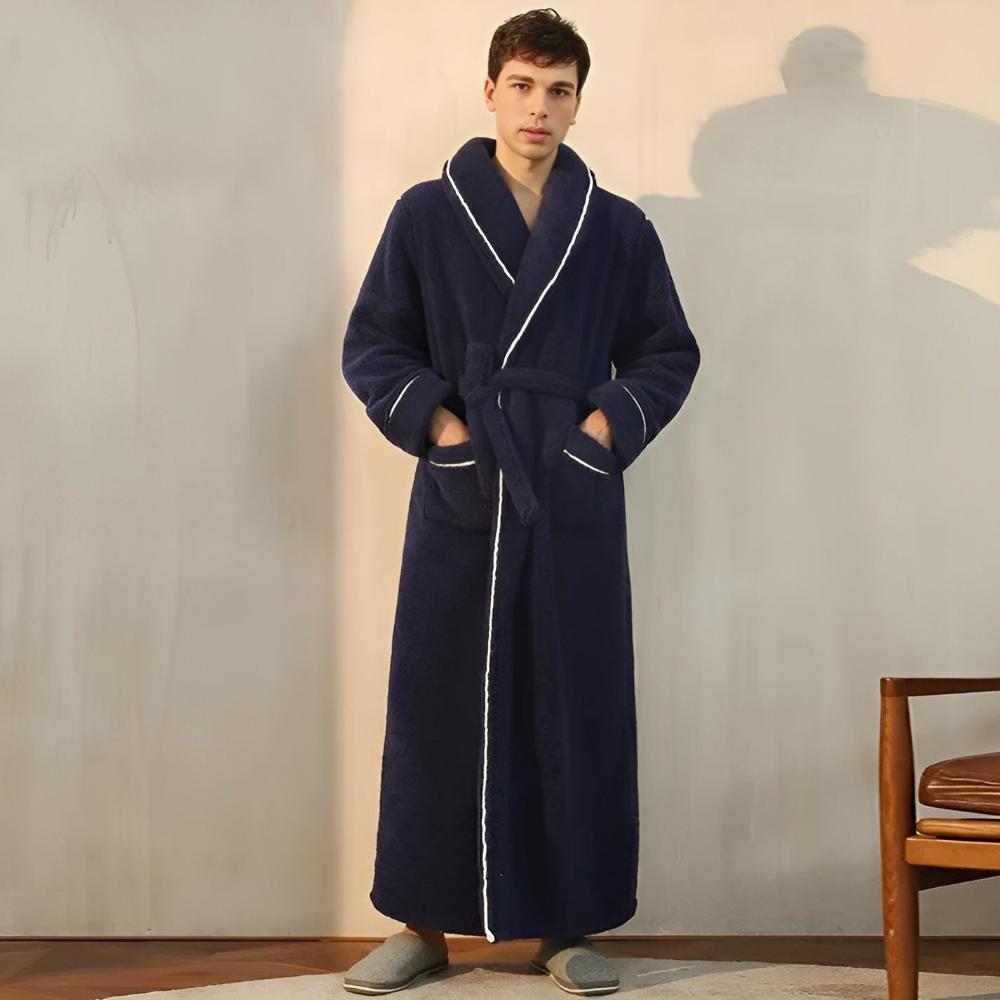 Luksus Fleece Varme Komfort Badekåpe