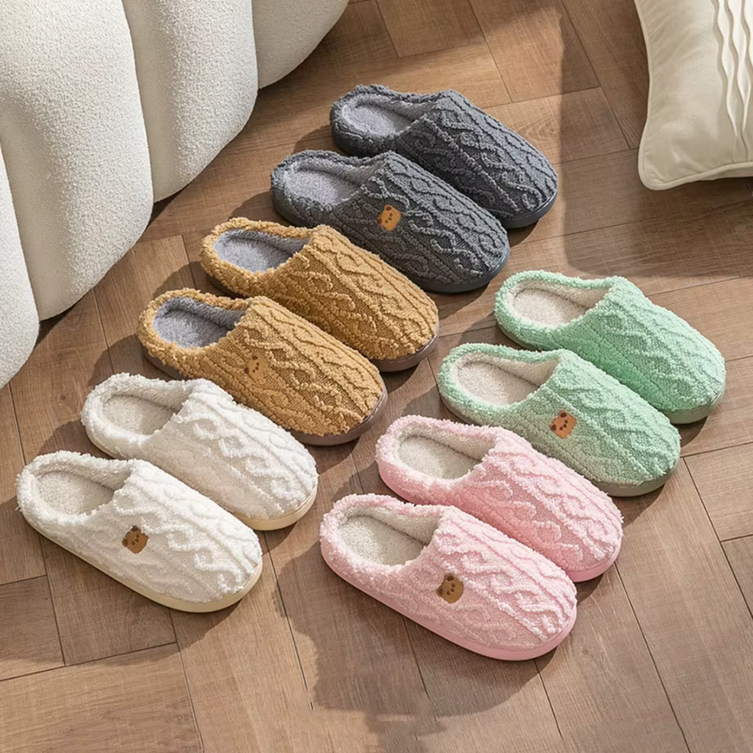 Varme Plush Tøfler for Kvinner