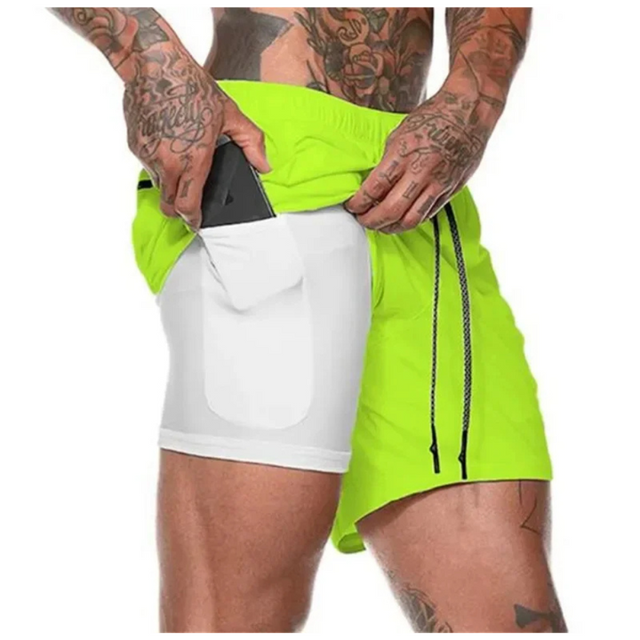 2-i-1 Menns Sport Shorts – Utviklet for Ytelse og Komfort