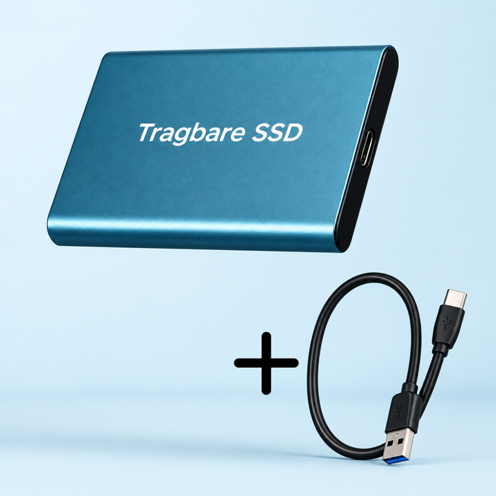 Robust ekstern SSD 30 TB for store filer